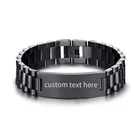 BONISKISS мужские черные панковские браслеты из нержавеющей стали, бесплатная доставка, модные велосипедные браслеты и браслеты, крутые ювелирные украшения для мужчин