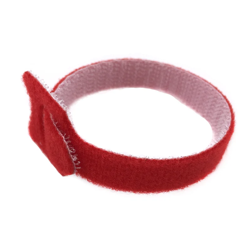 30pcs Red 30 шт. гибкая лента klittenband диапазон chaussure magique держатель простыни клейкая застежка 2x20 см - Цвет: 30pcs Red