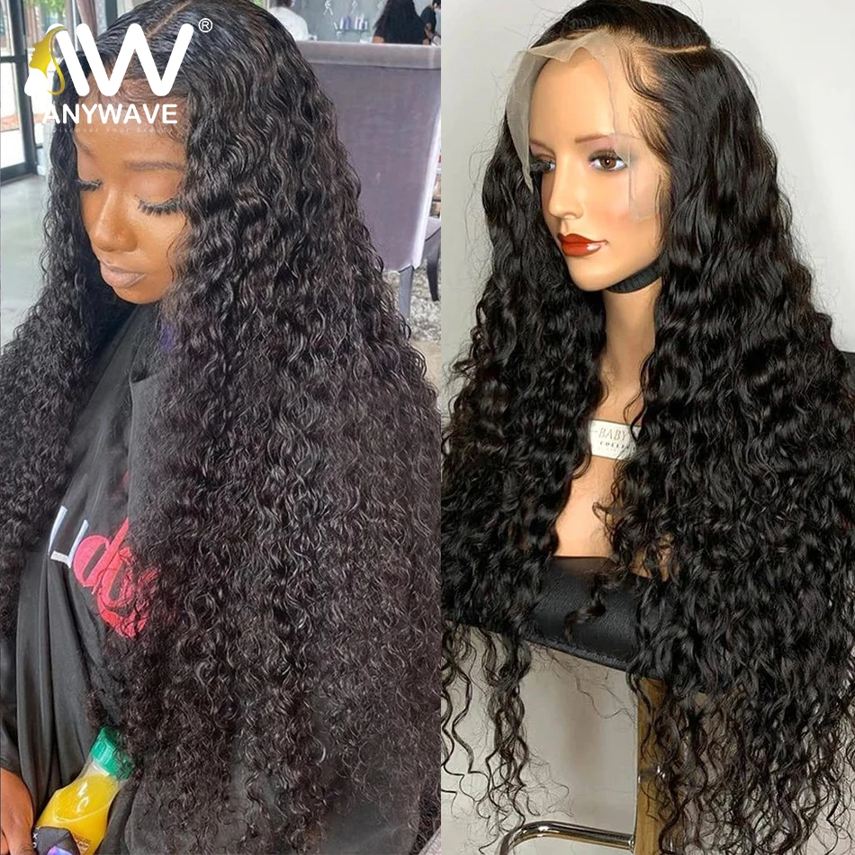 Парик из натуральных человеческих волос с прозрачной кружевной передней частью