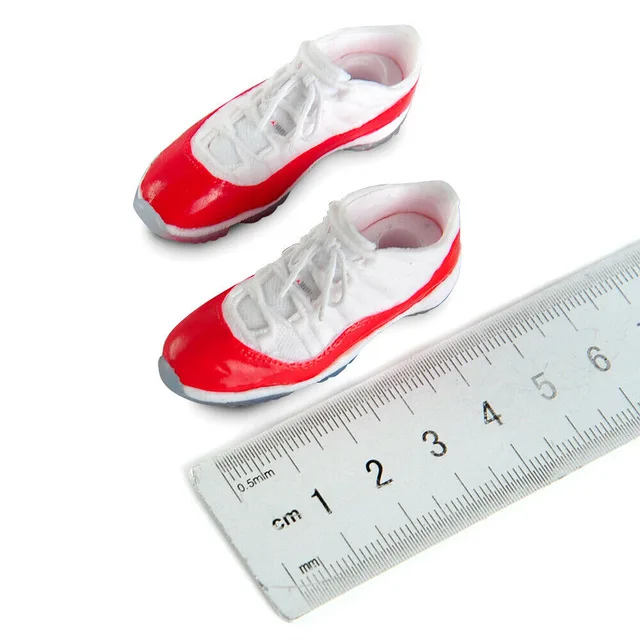 

1:6 Fashion Black Sneakers Sports Shoes Model For Male 12'' Action Figure Body
