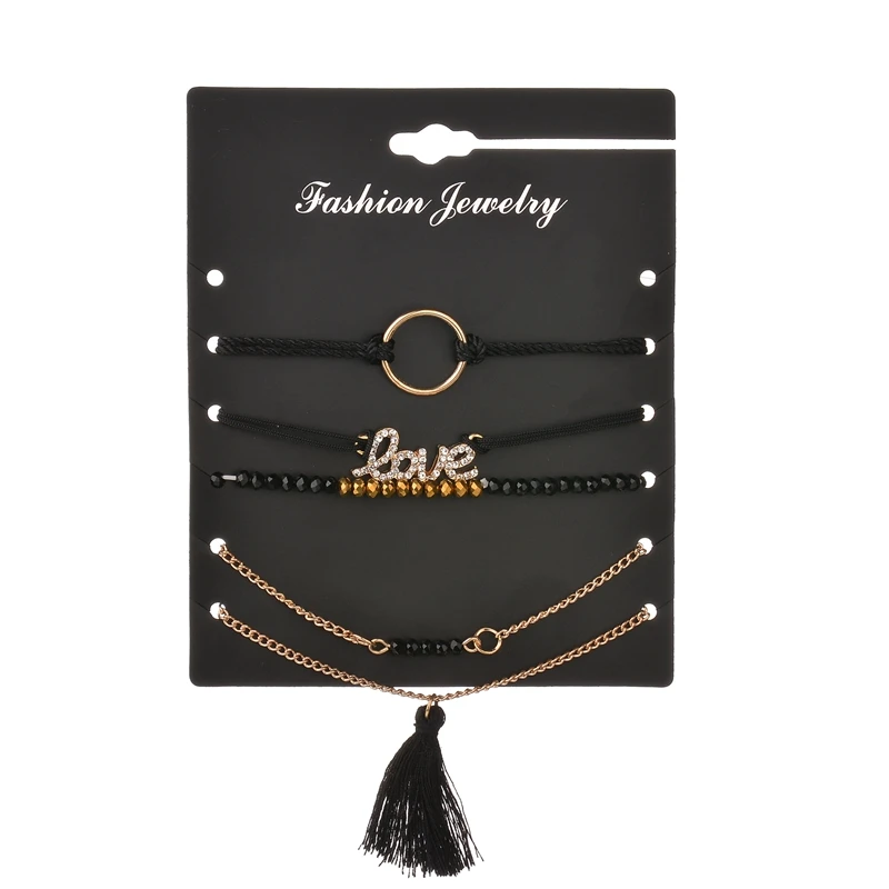 MissCyCy 5 шт./компл. сплав Новинка Bijoux(украшения своими руками) Модные Винтаж ножной браслет Бесконечность 8 Браслеты для женские ботильоны браслет подарочный набор ювелирных изделий - Окраска металла: BB216