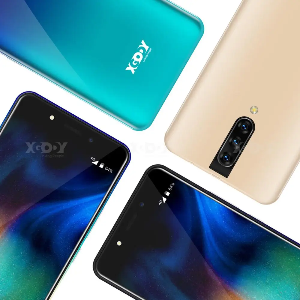 XGODY 4G смартфон 5," 18:9 Android 9,0 2GB Оперативная память 16 Гб Встроенная память MTK6737 4 ядра Dual Sim 5MP Камера 2800 мА/ч, чехол для мобильного телефона
