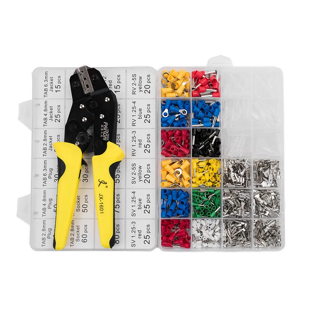 Обжимные Щипцы PARON инженерные клещи с храповым механизмом для клемм Мультитул