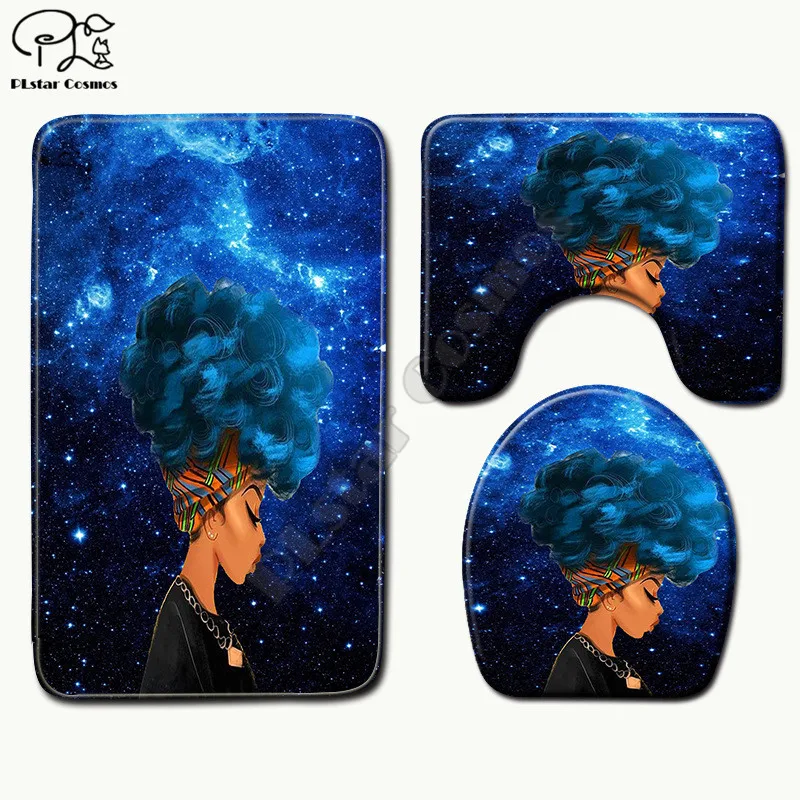 В африканском стиле богини с рисунком мультяшного забавного 3D печатных Ванная