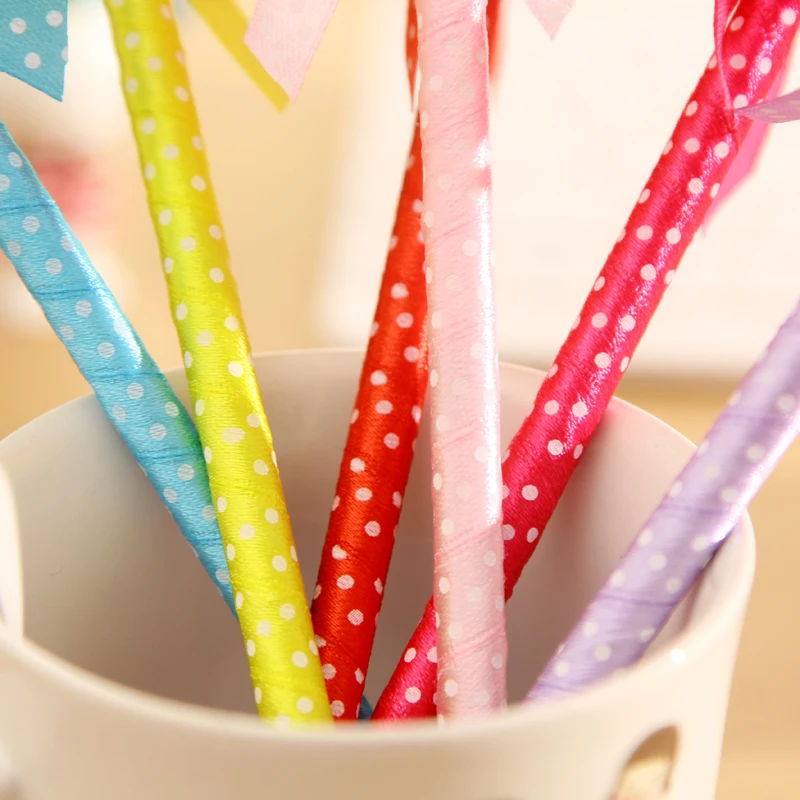 3 шт./лот новый стиль бант плюшевая шариковая ручка канцелярские принадлежности