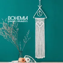 Большой гобелен nordic V macrame wall подвесные Свадебные украшения ручная работа