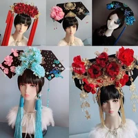 2021 chinese ancient qing hats qing dynasty hat princess hat ancient headwear imperial palace maid hair costume accessories