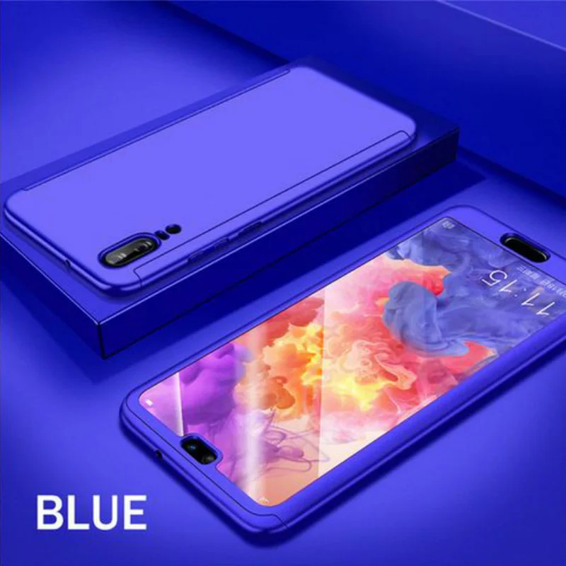 Чехол для Xiaomi mi 9 SE 8 Lite 5S Plus Pocophone F1 защита 360 градусов Роскошный чехол для Xiaomi mi A2 Lite A1 mi x 2 Max 3 Play - Цвет: Синий
