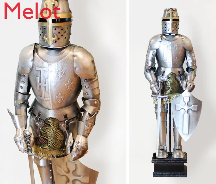 

Knight Armor Medieval Iron Decoration Retro Model Restaurant Desktop Decoration Creative
