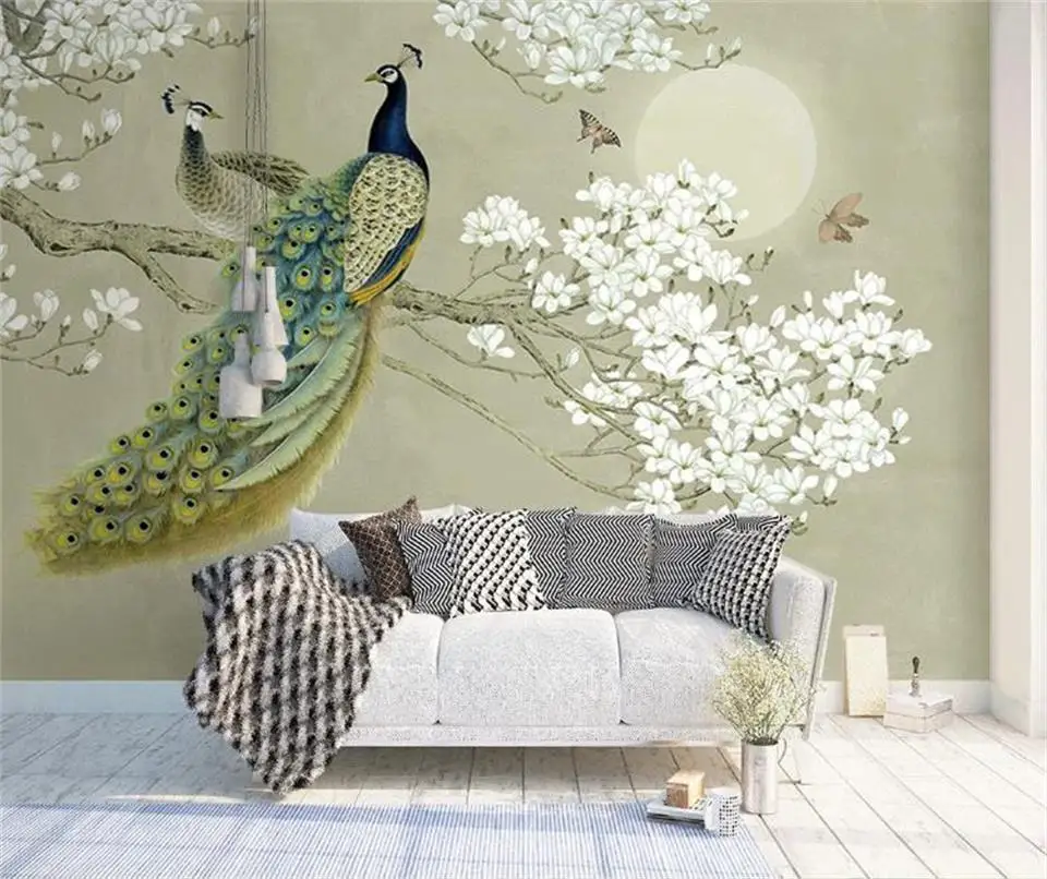 Настенные обои по индивидуальному размеру тисненые 3D-обои с рисунком лося