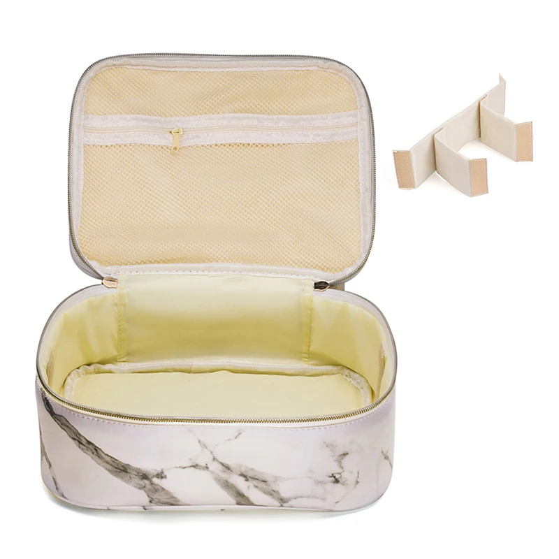 

Multifunctional Marble Pattern Cosmetic Bag Large Capacity Storage Bag Multi-function Waterproof PU Portable Travel Wash Bag