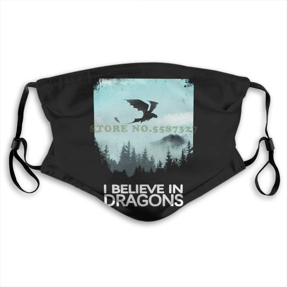 

New Printing Dreamworks How To Train Your Dragon Want To Believe Washable Diy Cool Face Masks