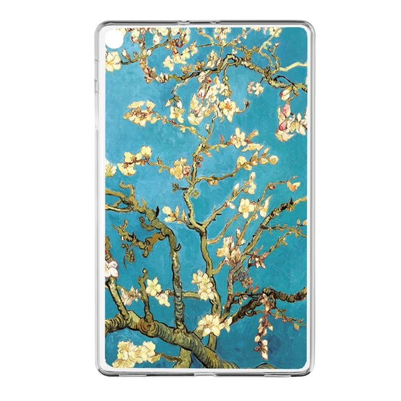 Мягкий чехол из ТПУ для samsung Galaxy Tab A 10,1 SM-T510 SM-T515 10,1 дюймов версия окрашенная прозрачная на планшет задняя крышка Funda