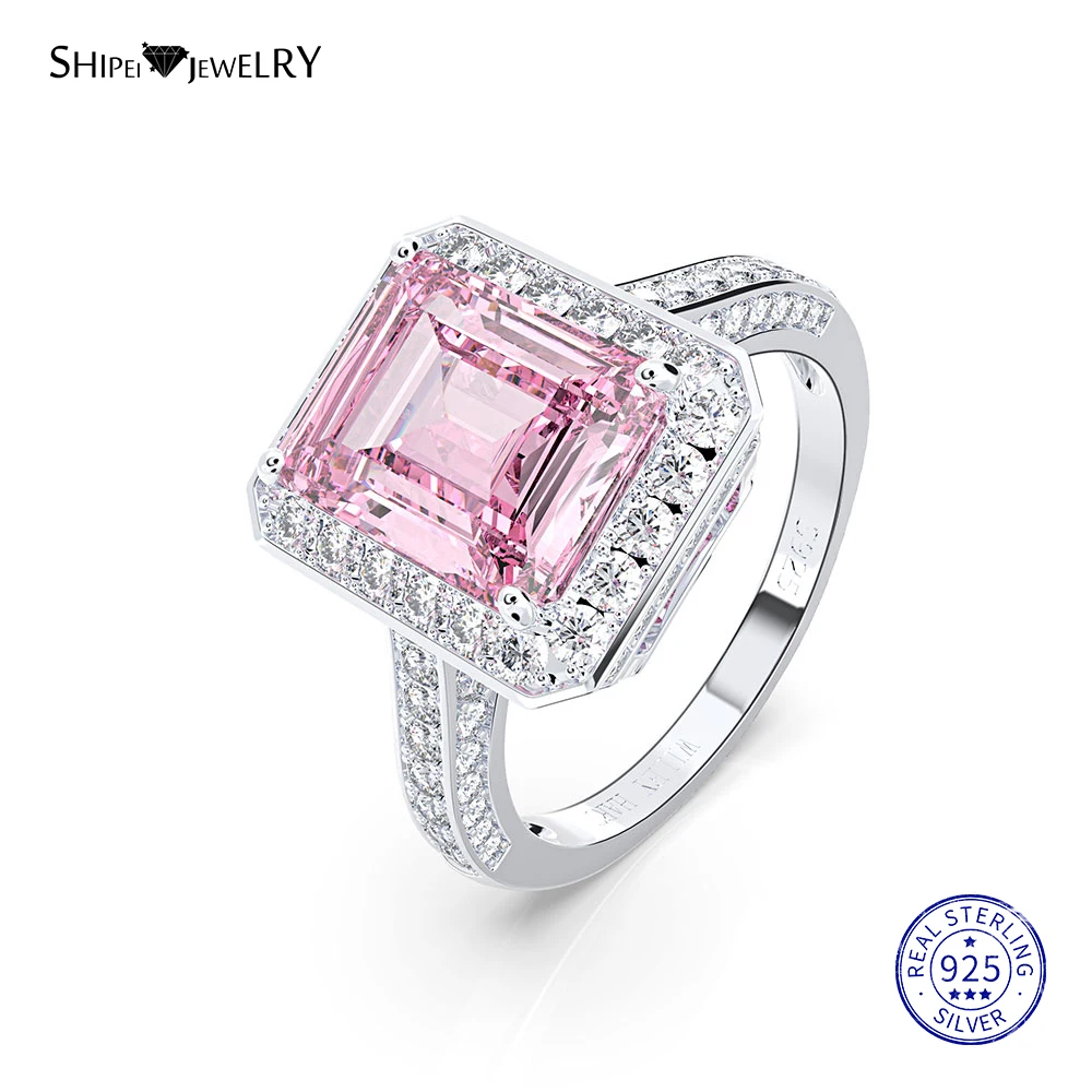 

Shipei Natural Emerald Ruby Rings for Women Fine Jewelry 100% 925 Sterling Silver Wedding Engagement Ring Anniversary Gift