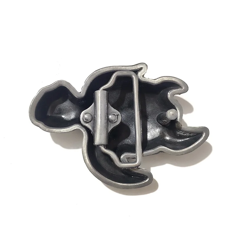 Мужская классическая пряжка для ремня в виде черепахи серебряного цвета