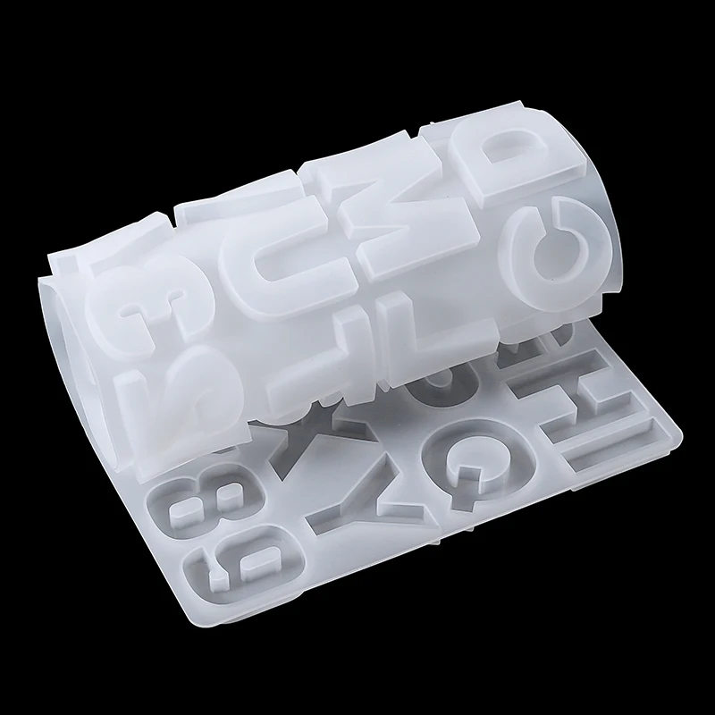 Letter A-Z Alphabet & Number Silicone Mold Large Clear Epoxy Resin Craft Jewellery Making DIY Supplies | Дом и сад