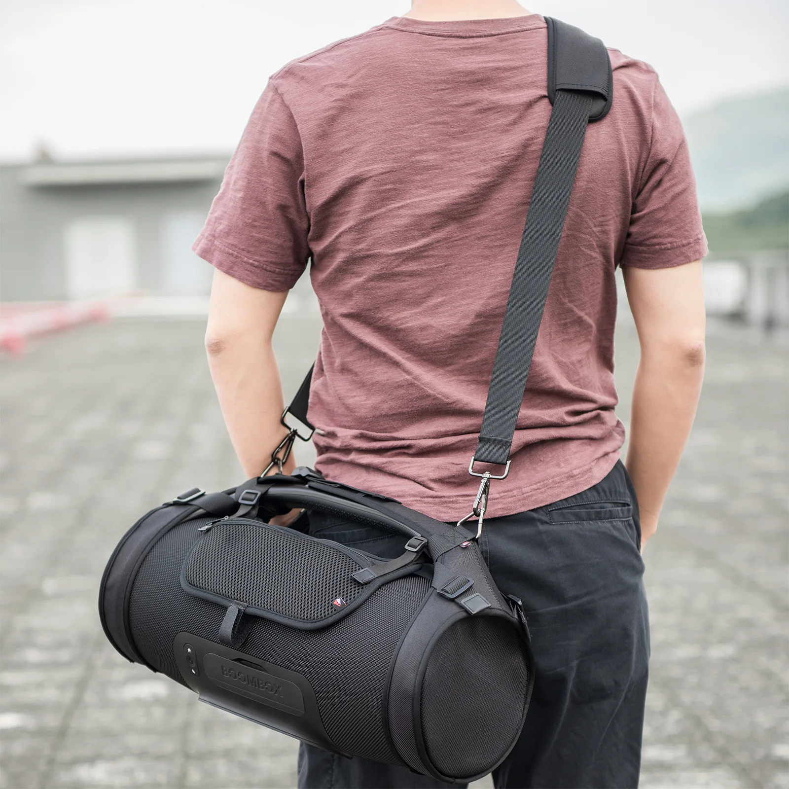 

Bluetooth Speaker Portable Portable Shoulder Belt Protective Case God of War Audio Storage Bag