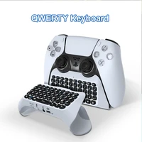3 5mm wireless bluetooth compatible gamepad keyboard controller chat pad for sony joystick for ps5 gamepad mini keyboard speaker