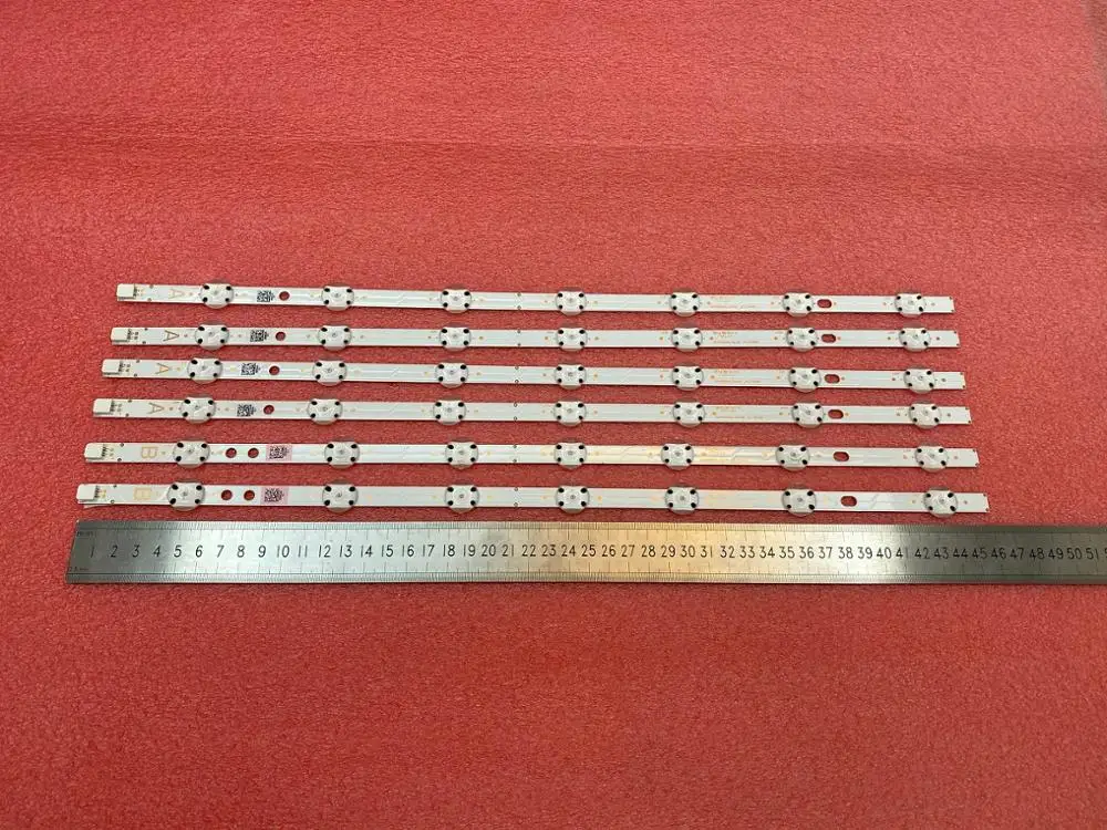 Новые 5 шт/упаковка комплект = 30 штук 7 светодиодный 46 см Подсветка полосы для