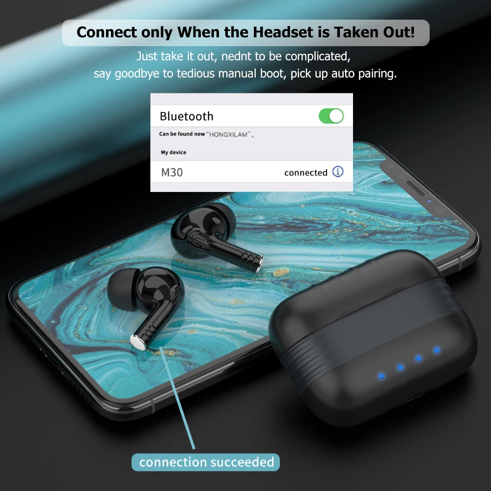 TWS наушники с глубоким басом 9D стерео Bluetooth микрофоном|Наушники и гарнитуры| |
