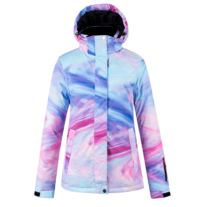 Jacket Высокое качество, женский лыжный костюм, зимний уличный зимний костюм, ветрозащитная водонепроницаемая куртка и штаны, куртка для сноуборда, цветная одежда - Цвет: Jacket