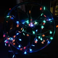 gypsophila led five pointed star light string battery box lanterns room bedroom wedding christmas holiday decoration lights