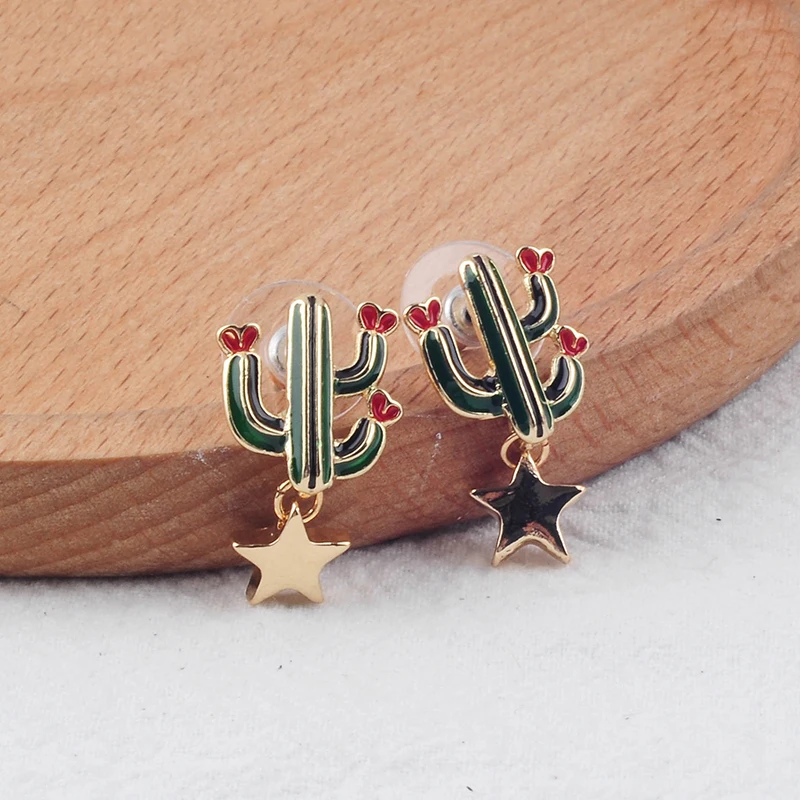 Корейские трендовые крошечный гвоздик серьги для женщин и девушек милые