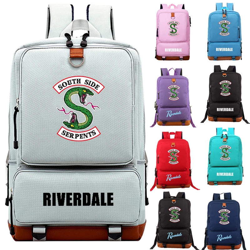 

Школьный ранец Smiley, ранец ривердэйл, студенческие сумки для мальчиков и девочек, для мужчин и женщин, классный Повседневный высококачествен...