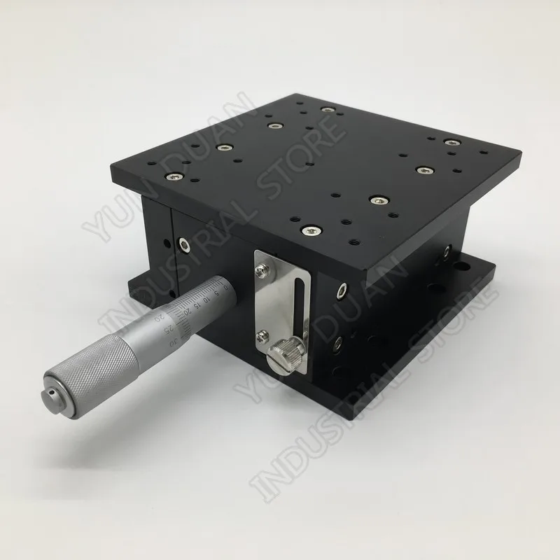Z Axis 125*125mm 5" Trimming Station 20mm Stroke Lift Displacement Platform Heavy Load Guide Way Linear Stage Sliding Table |