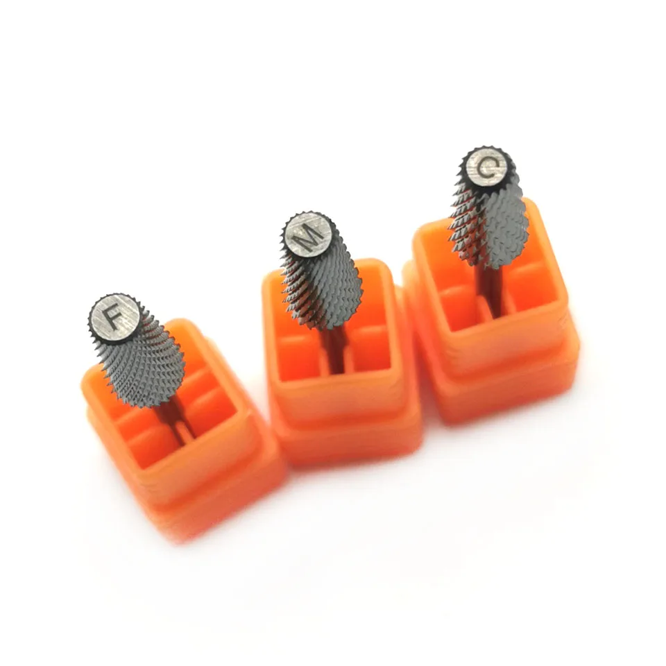 Безопасные конические сверла для ногтей HYTOOS 6*13 мм карбидные фрезы вращающиеся