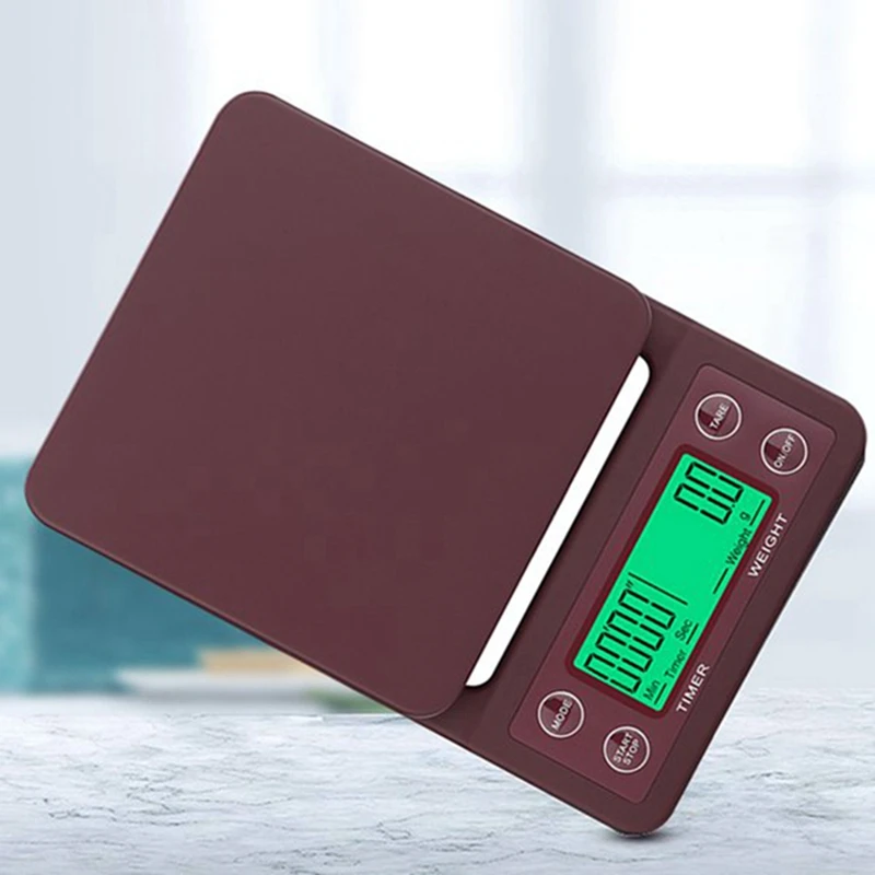 

1 Set 3Kg/0.1G Coffee Scale Kitchen Mini Precision Timing Scale & 1 Set Coffee Machine Accessories Bracket Handle