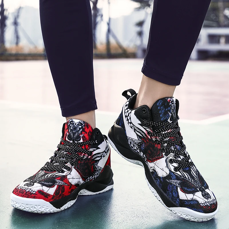 

Men's basketball shoes breathable non-slip wear-resistant basketball sneakers rebound fitness outdoor sports shoes lovers shoes