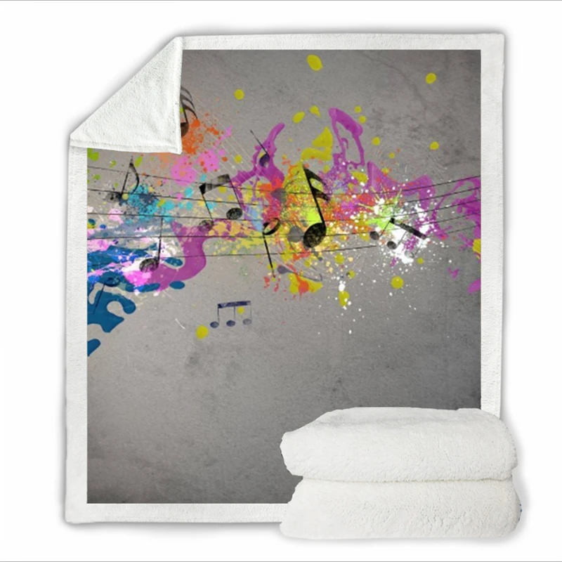 Рождественские украшения для дома одеяло s кровати музыкальный символ узор