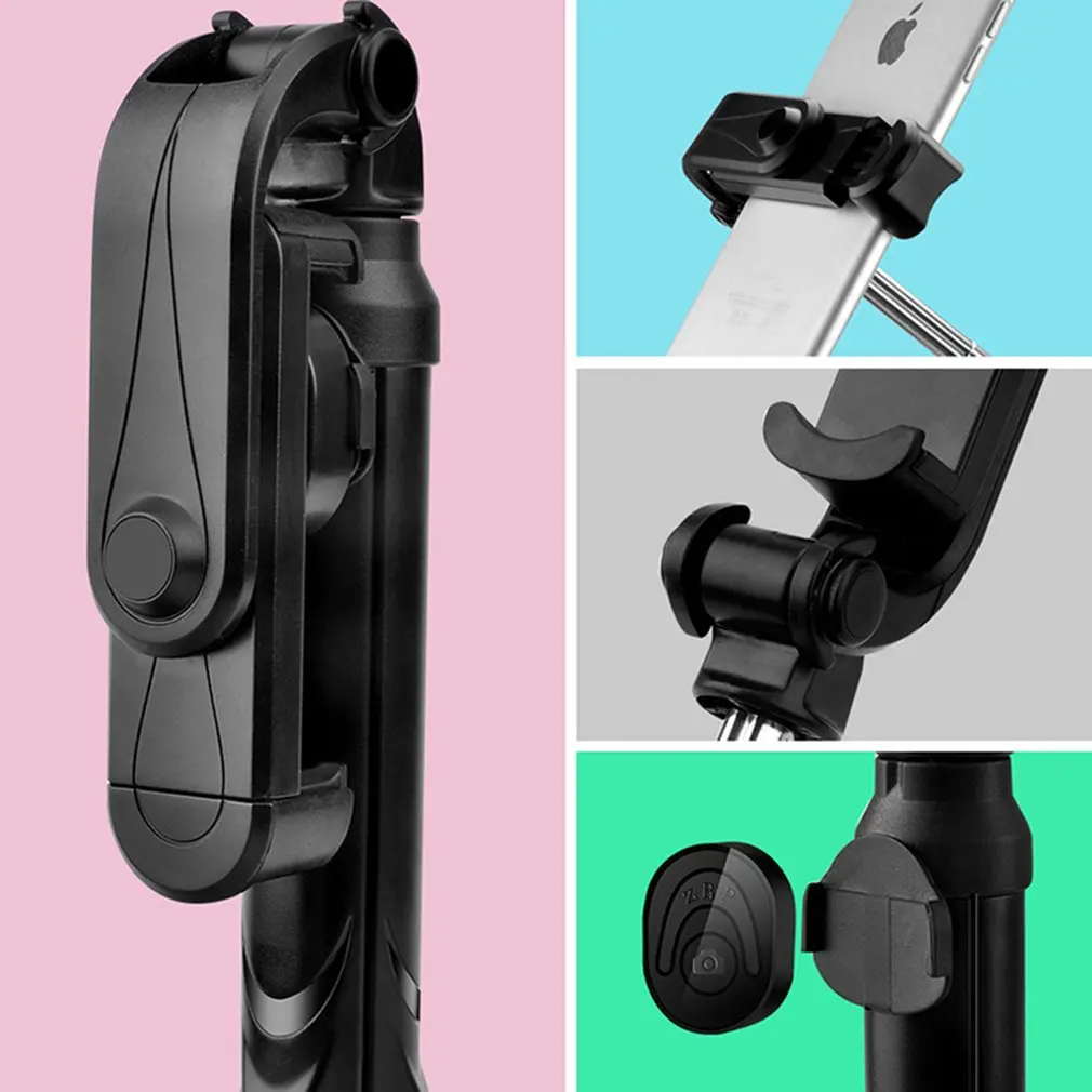 

3 In 1 Selfie Stick Phone Tripod Extendable Monopod with Bluetooth Remote for Smartphone Selfie Stick