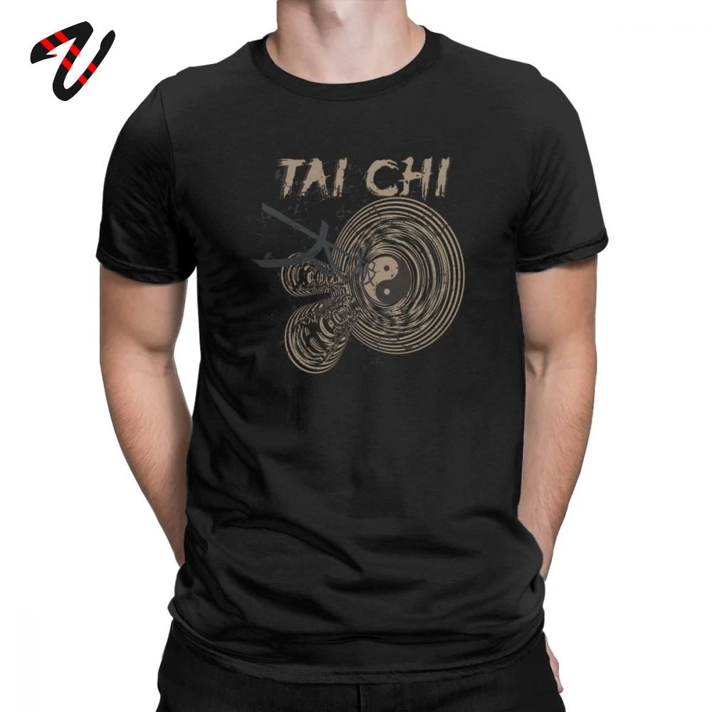 

T Shirts Tai Chi Chuan Chinese Kung Fu Funny Tees Men T Shirt Round Neck Shirts 6XL