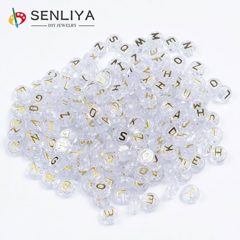 

8 мм Блестящий письмо круглые акриловые бусины с плоским Алфавит Свободные Spacer Бусины для изготовления украшений собственными руками Сдела...