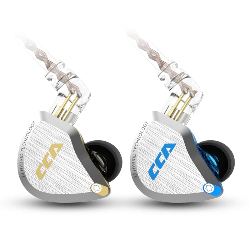 CCA C12 5BA + 1DD гибридные 12 единиц HIFI бас наушники в ухо монитор с шумоподавлением KZ ZST