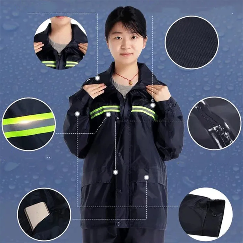 

Raincoat Of Electric Vehicle Motorcycle With Extra Thick Double Brim Rain Gear Single Pair Riding Adult Cloth Poncho Electric Ve