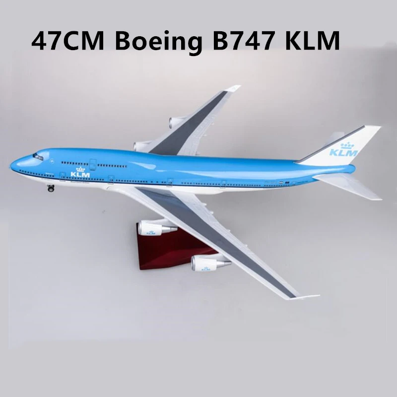 47 см 1:160 масштаб самолетов Boeing B747 KLM Royal Dutch Airlines модель самолета с колесом литья