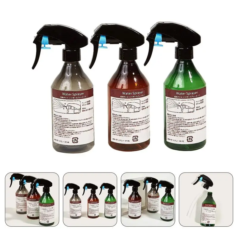 

3pcs Simple Creative Durable Plastic Spray Bottle Barber Spray Bottle Hairdressing Sprayer