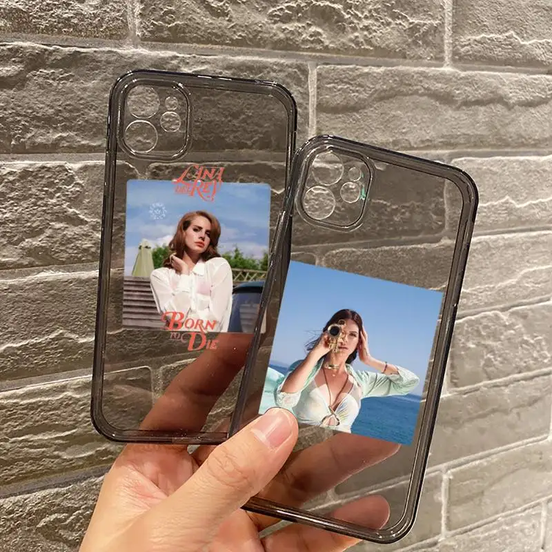 

Lana Del Rey Phone Case Transparent for iPhone 7 8 11 12 se 2020 mini pro X XS XR MAX Plus