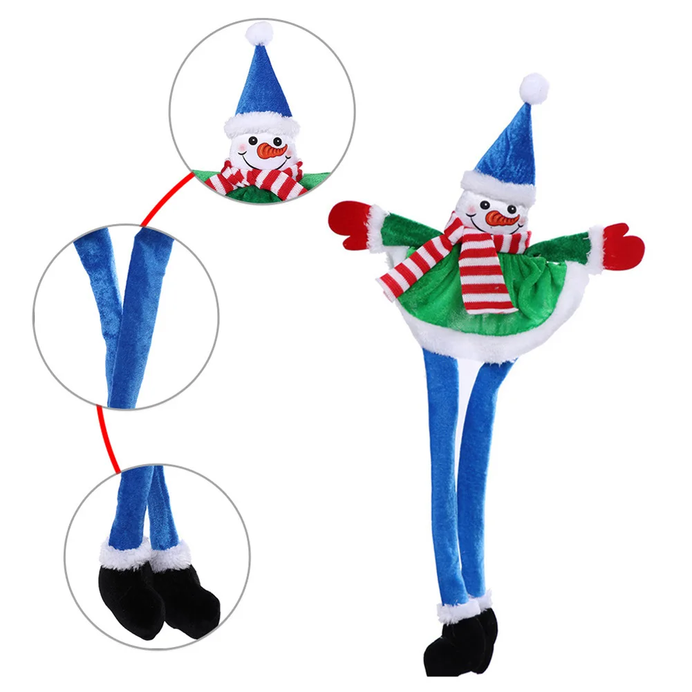 

Christmas Santa Claus Snowman Hat Costume Ear Moving Plush Cap Xmas Holiday Cosplay Headwear for Kids Adults SAL99