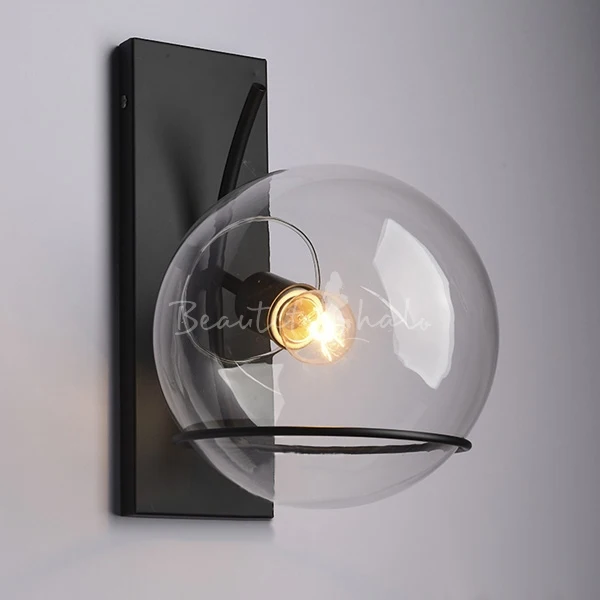 

nordic led glass ball bathroom light wandlamp wall lights lustre beside lamp bedroom