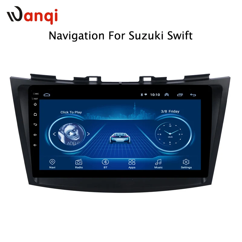 Wanqi Android 9 1 автомобильный DVD плеер для SUZUKI SWIFT 2010 2016 Автомобильная система GPS