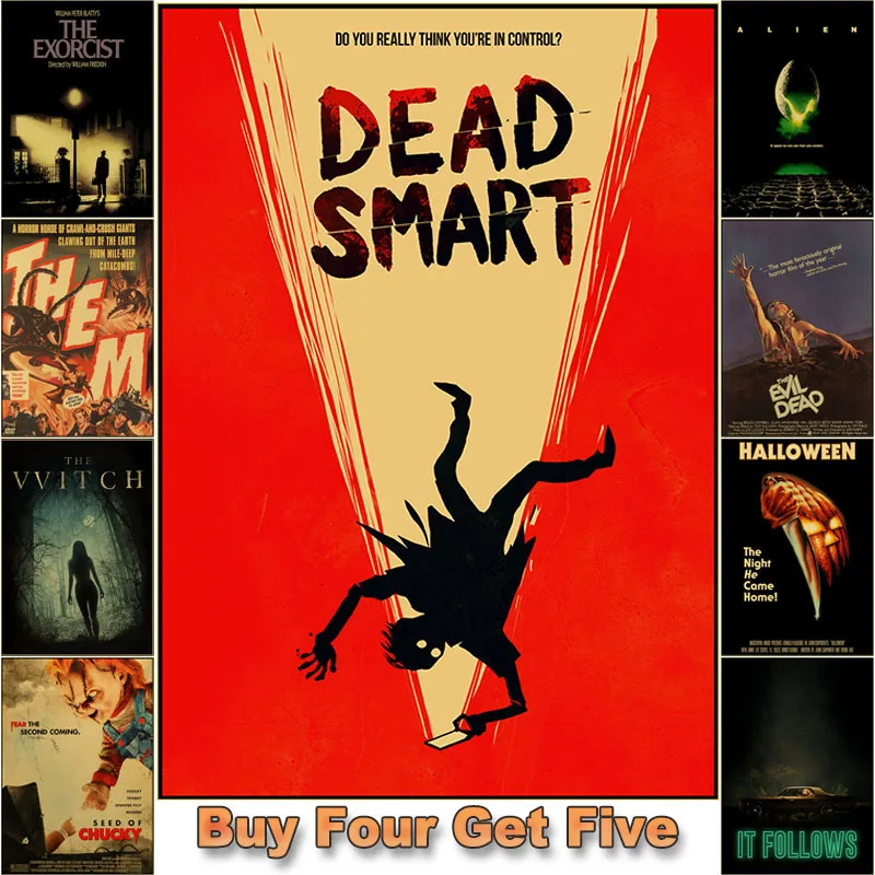 Винтажный Классический плакат из фильма ужасов Мертвецы зла/плакаты на Хэллоуин