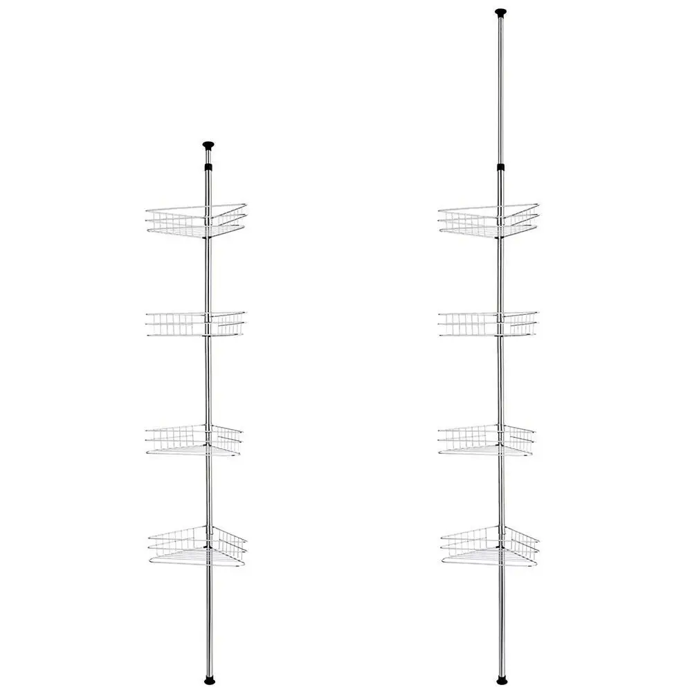 4 ярусная металлическая душевая угловая полка Caddy для ванной комнаты органайзер