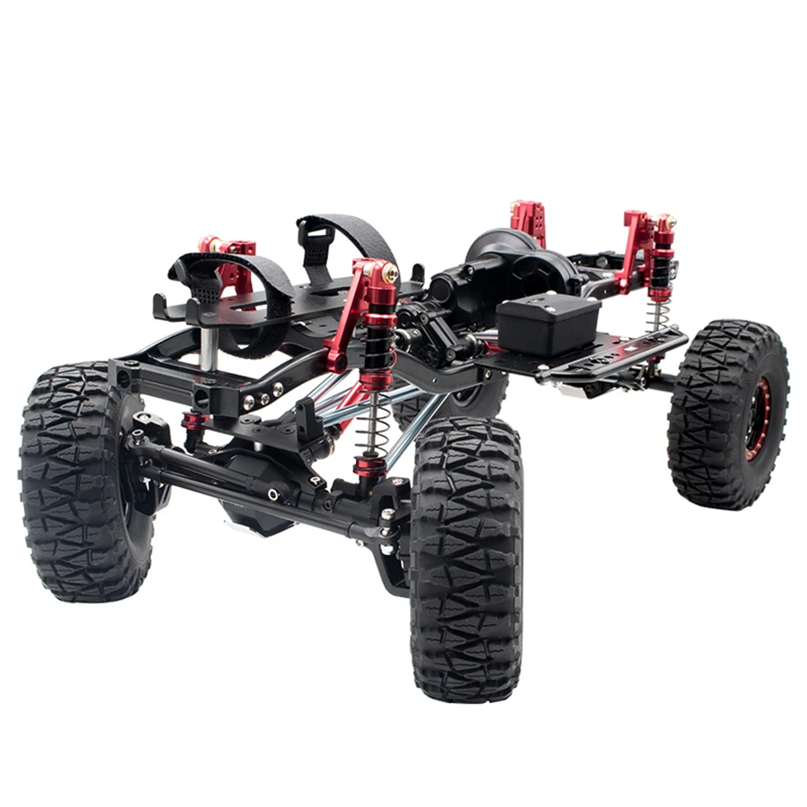 

Осевой Scx10 2 II полностью металлический комплект шасси для колесной базы 313, двухскоростная коробка передач, Улучшенный Мост для AX90046 1/10 Rc Гусе...