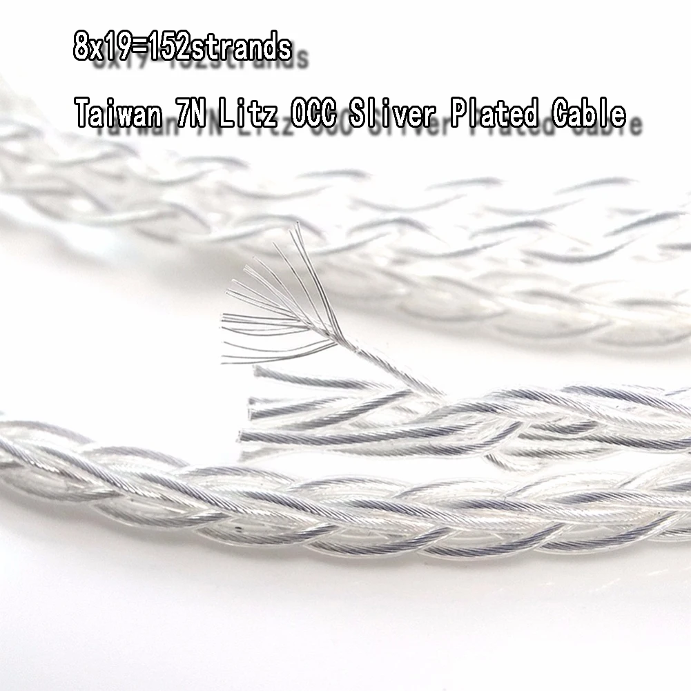 Haldane HIFI SilverComet Taiwan 7N Litz Earbud Upgrade Cable for Focal Utopia ELEAR Headphones Earphone