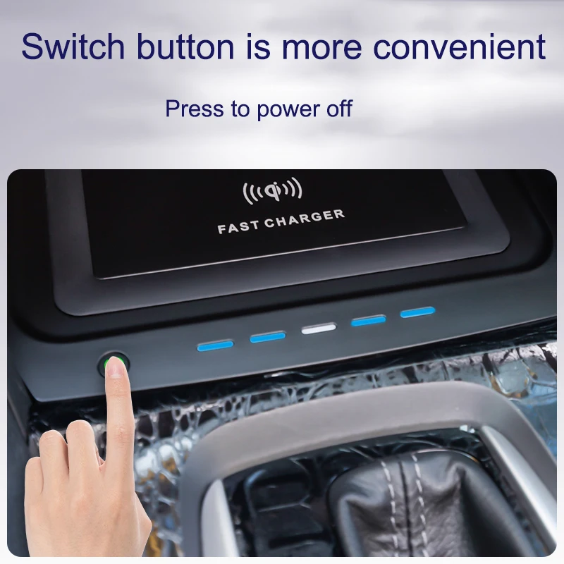 Автомобильный Wirelesss Зарядное устройство для Honda CIVIC 10TH поколения 2016-2020 мобильный
