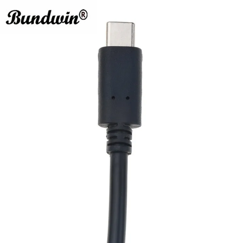 Bundwin Тип C Male to VGA Женский Кабель адаптер USB 3 1 конвертер для Macbook|Кабели VGA| |